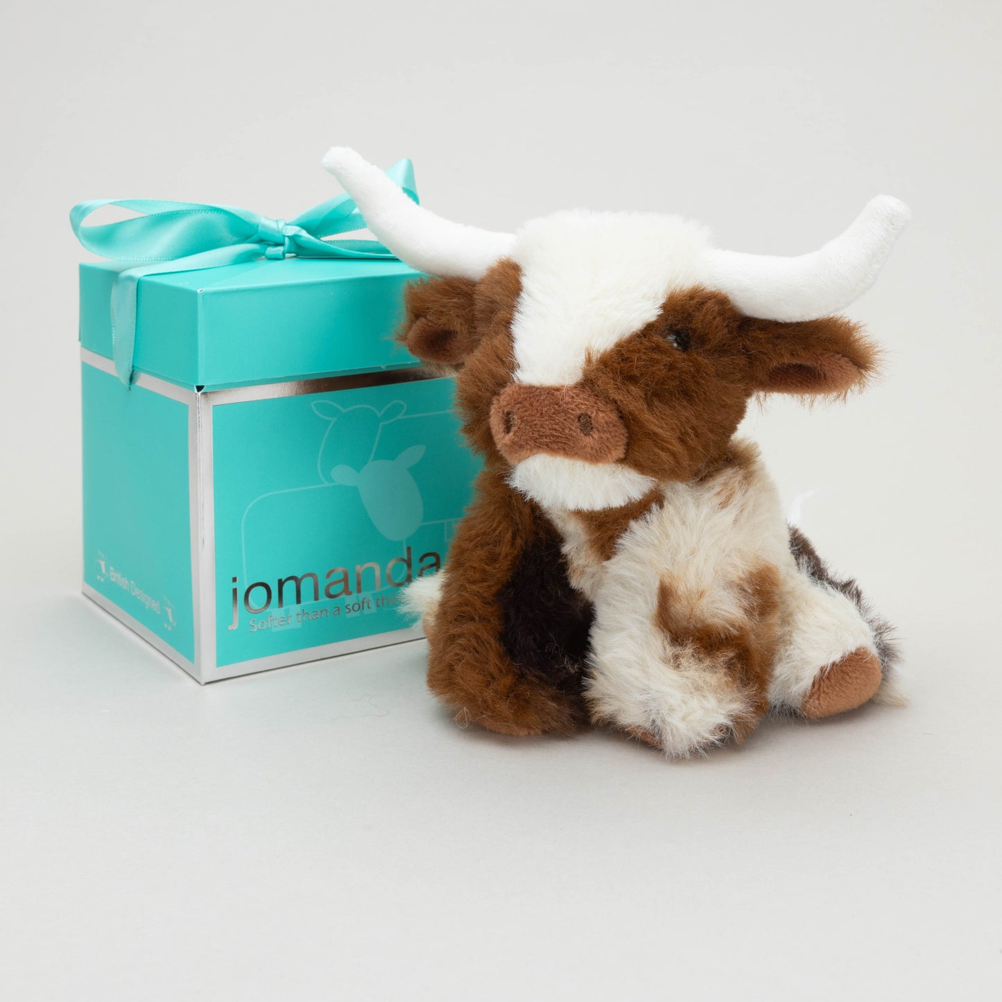 Mini Texas Longhorn Cow Plush – 11 cm