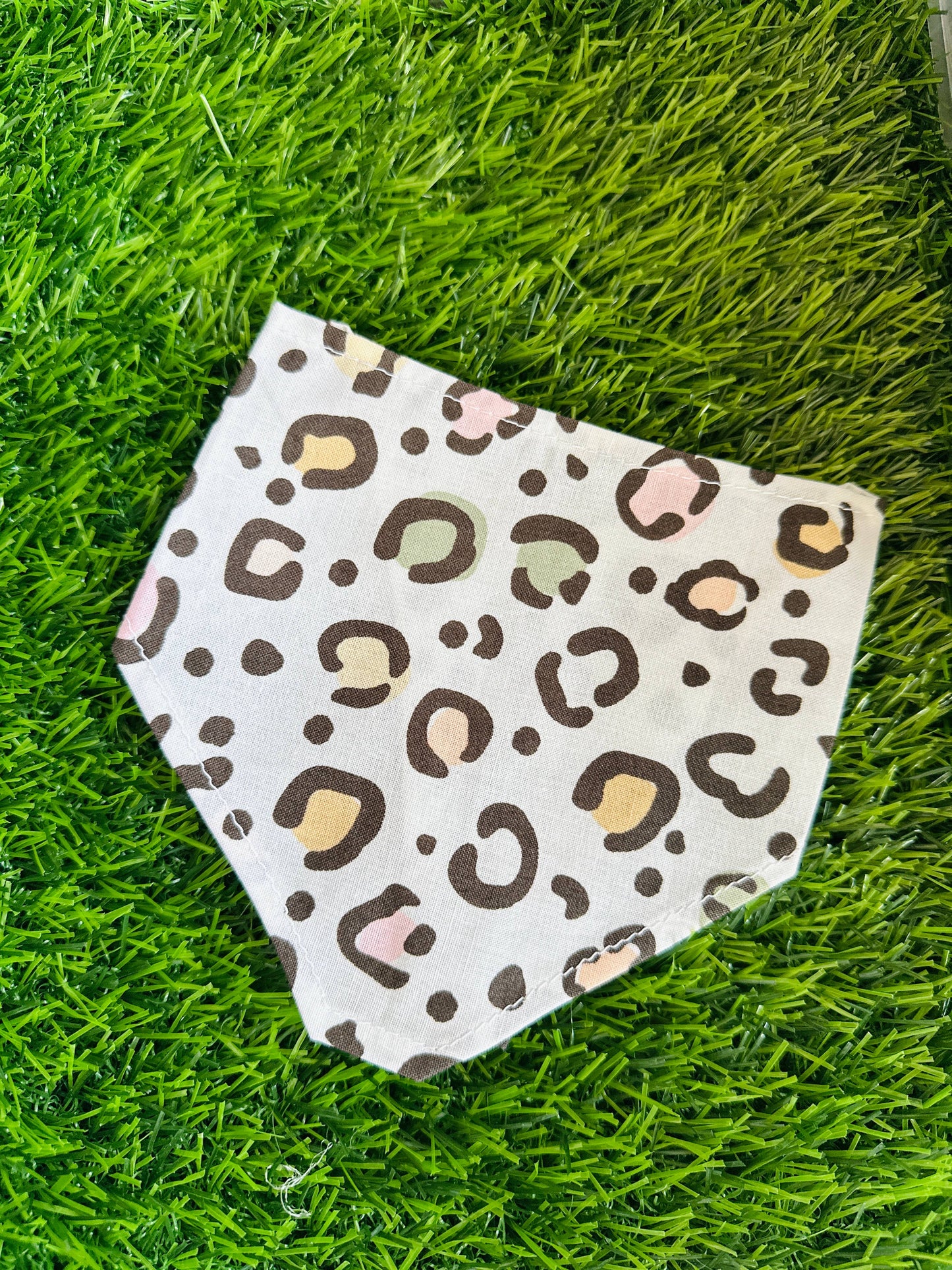 Pastel print bandana tie on for dogs and cats : Small