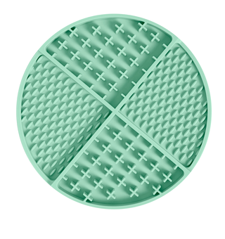 Specks and Pets - Criss Cross XO Pet Lick Mat Bowl: Green