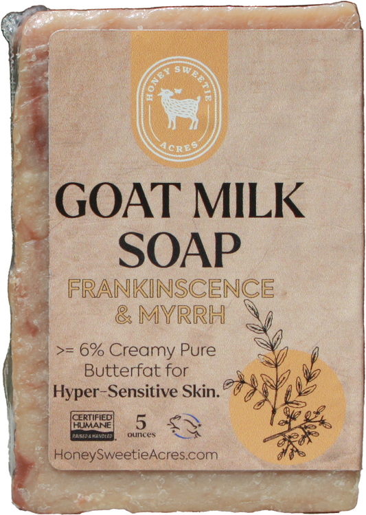 Soap:  Frankincense & Myrrh Goat Milk Soap