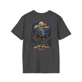 Mariposa Black Moth Tee — Minimal Graphic T-Shirt