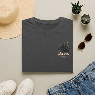 Mariposa Black Moth Tee — Minimal Graphic T-Shirt
