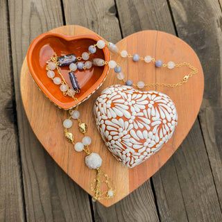Mi Amor Just For You - Brick and White Heart Box