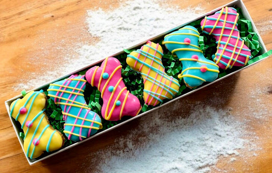 Mini Cotton Candy bones dog treat