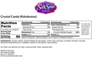 Silk Spin Sugars - Tropical Mix Crystal Candy (Japanese Kohakutou) Treat Box