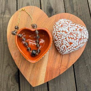 Mi Amor Just For You - Brick and White Heart Box