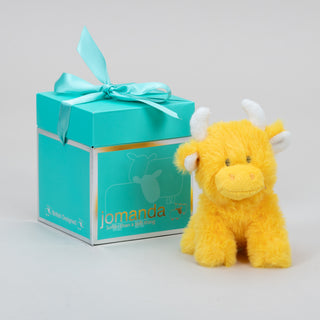 Dougal the Mini Highland Orange Cow Plush – 11 cm