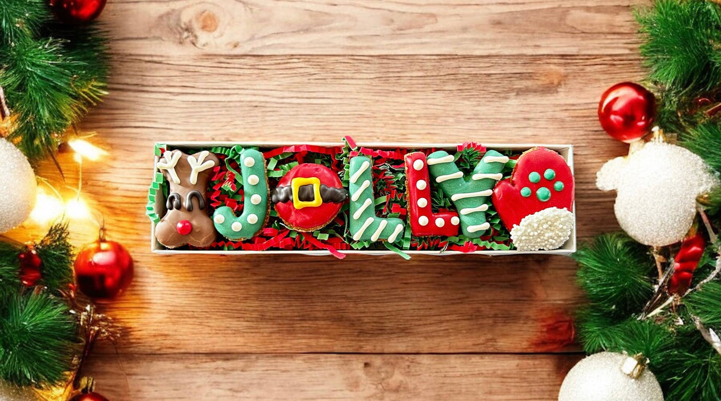 Jolly Woofmas dog treats GIFT BOX