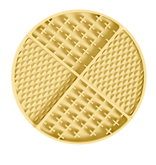 Specks and Pets - Criss Cross XO Pet Lick Mat Bowl: Green