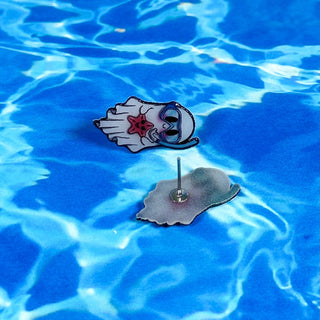 Sea Pixie Designs - Scuba Snorkel Ghost Summerween Stud Earrings
