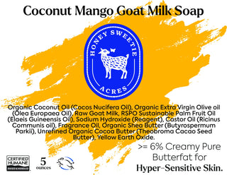 Soap: Coconut Mango Goat Milk Soap