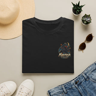 Mariposa Black Moth Tee — Minimal Graphic T-Shirt