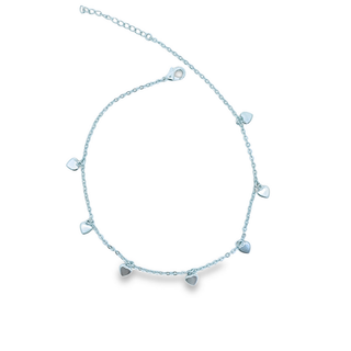 MIA Jewelry - 18K Gold Filled Heart Dangle Anklet |Gold Heart (E220)