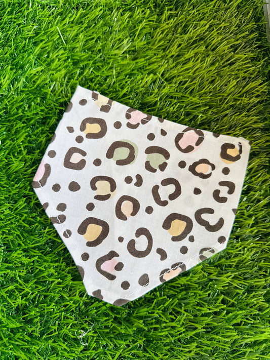 Pastel print bandana tie on for dogs and cats : Small