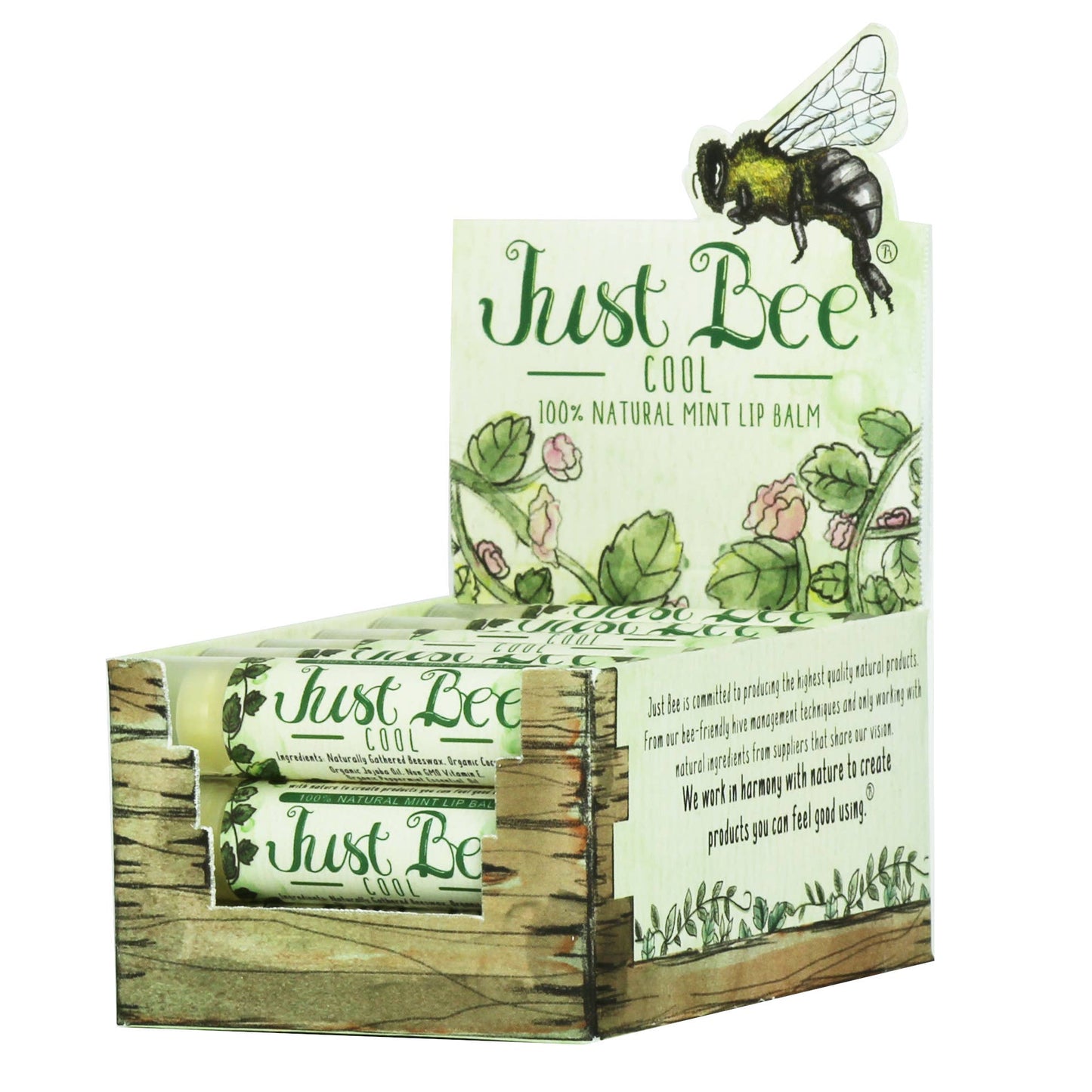 Just Bee Cool Lip Balm - Mint: Mint