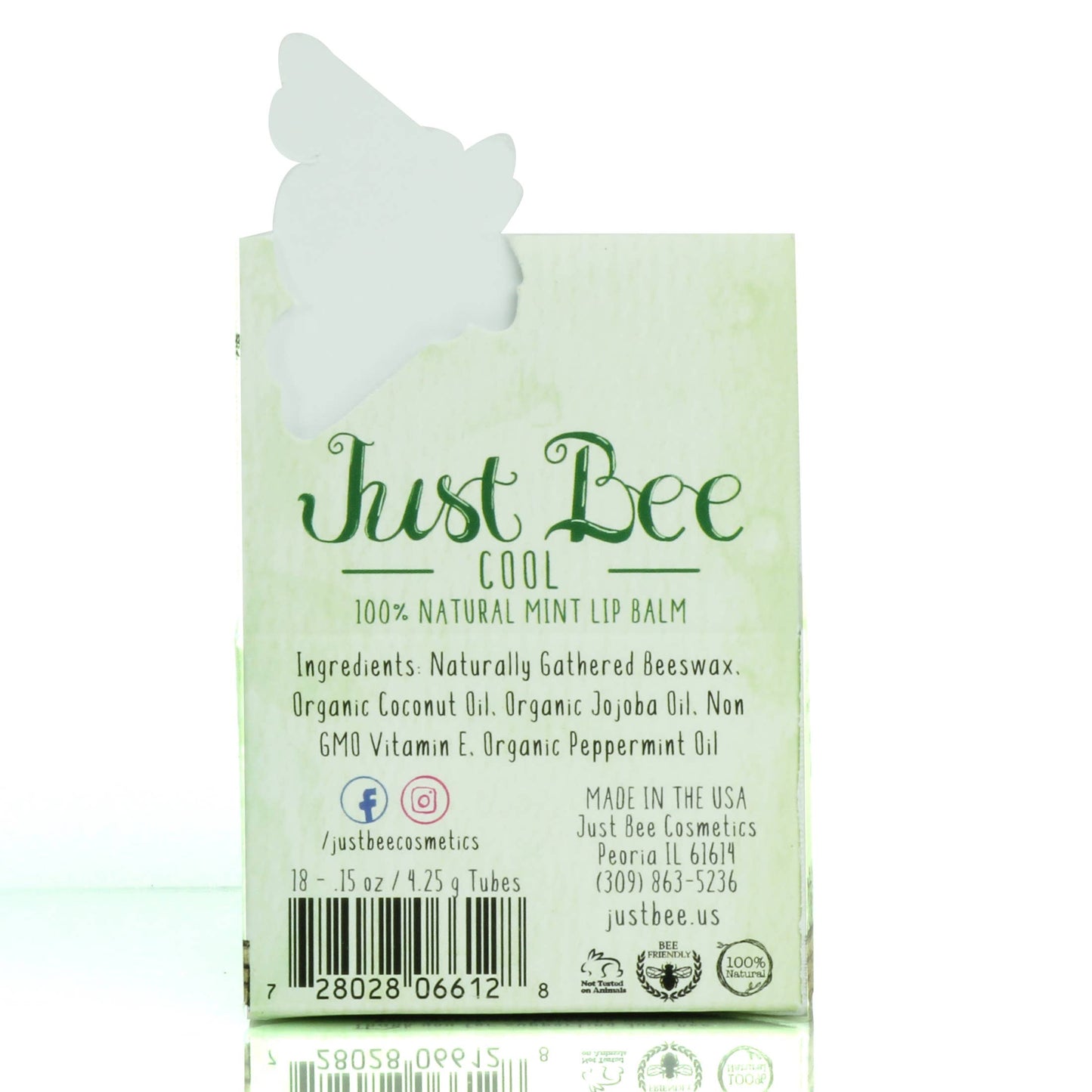 Just Bee Cool Lip Balm - Mint: Mint