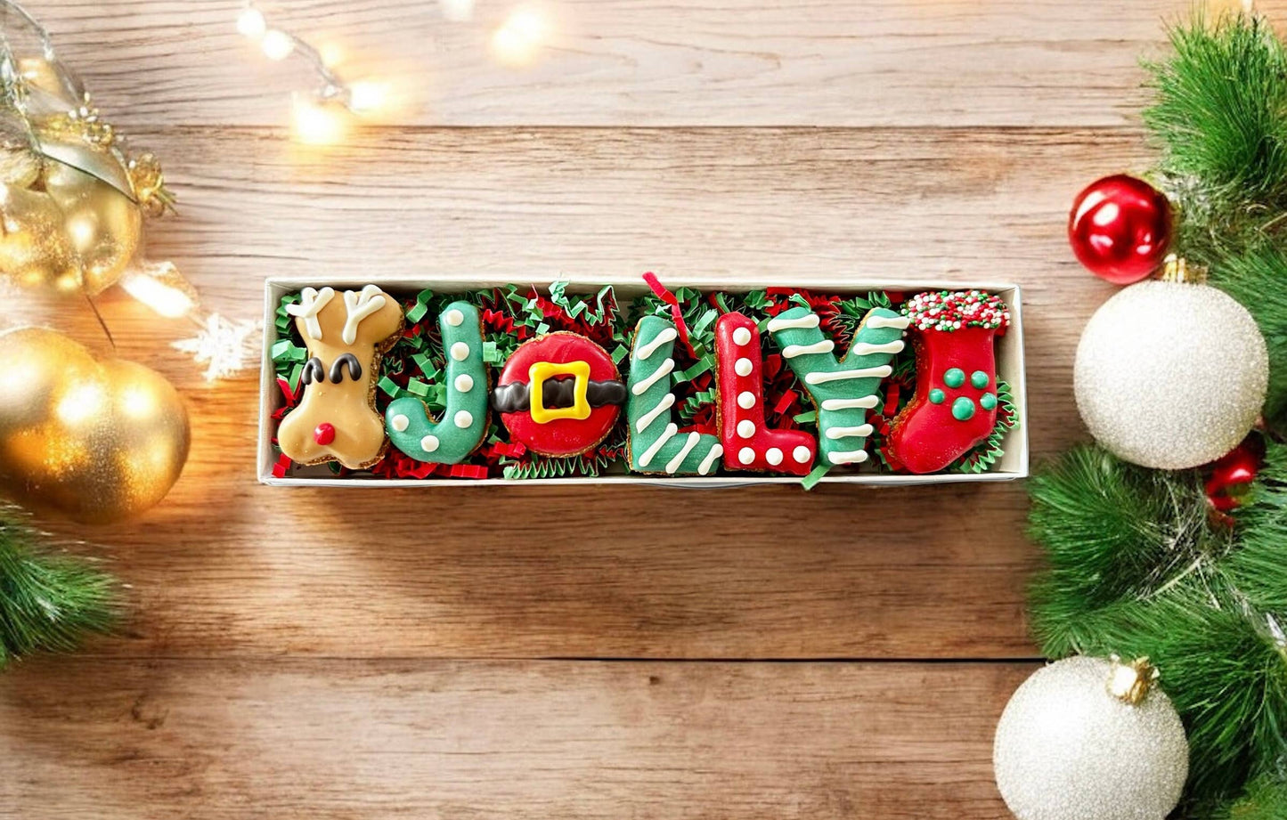 Jolly Woofmas dog treats GIFT BOX