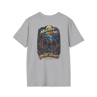 Mariposa Black Moth Tee — Minimal Graphic T-Shirt