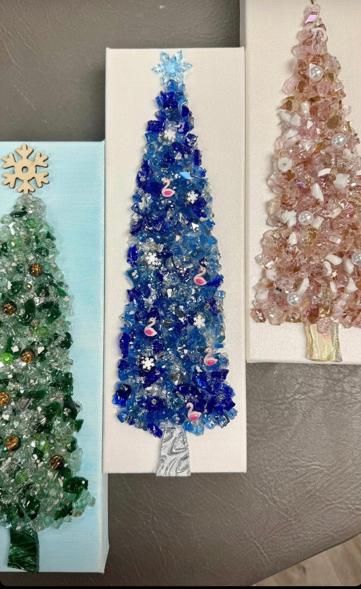 Crushed Glass Christmas Tree Workshop