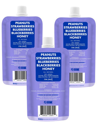 Bark Bistro - Dog Peanut Butter - 4oz Squeeze Packs Superberry Budder