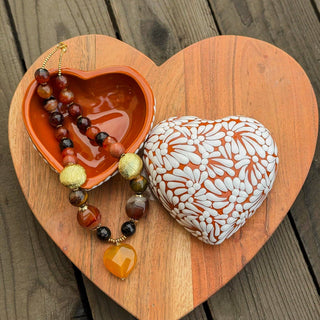 Mi Amor Just For You - Brick and White Heart Box