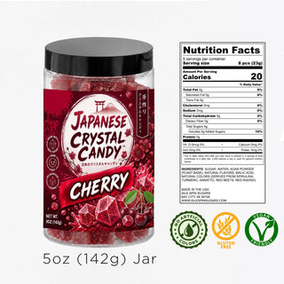 Silk Spin Sugars - Japanese Crystal Candy Jars – Cherry Flavor