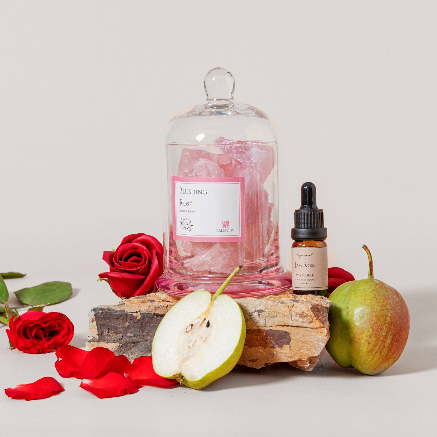 Blushing Rosé Gemstone Diffuser [rose/jasmine]