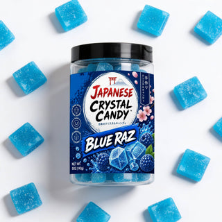 Silk Spin Sugars - Japanese Crystal Candy Jars – Blue Raspberry Flavor