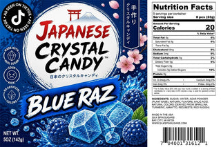 Silk Spin Sugars - Japanese Crystal Candy Jars – Blue Raspberry Flavor