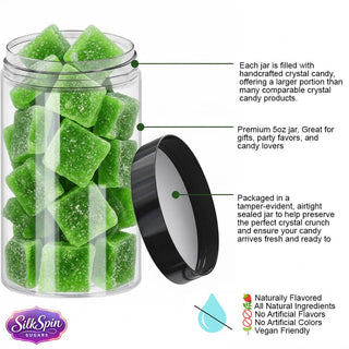 Silk Spin Sugars - Japanese Crystal Candy Jars – Watermelon Flavor