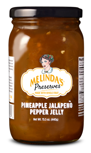 Melinda's Pineapple Jalapeño Whole Fruit Preserves