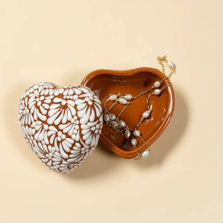 Mi Amor Just For You - Brick and White Heart Box