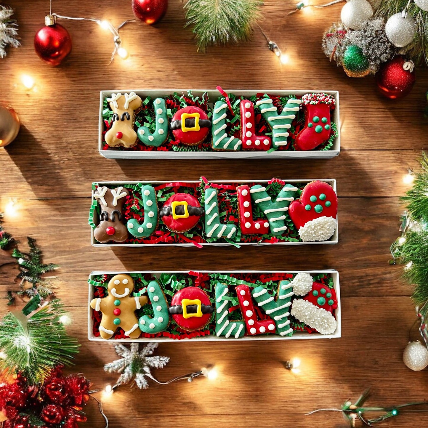 Jolly Woofmas dog treats GIFT BOX