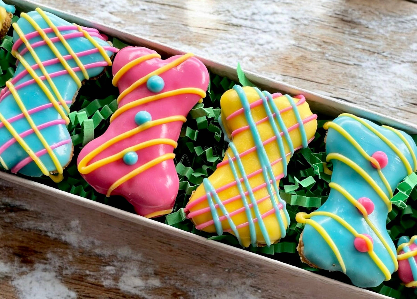 Mini Cotton Candy bones dog treat